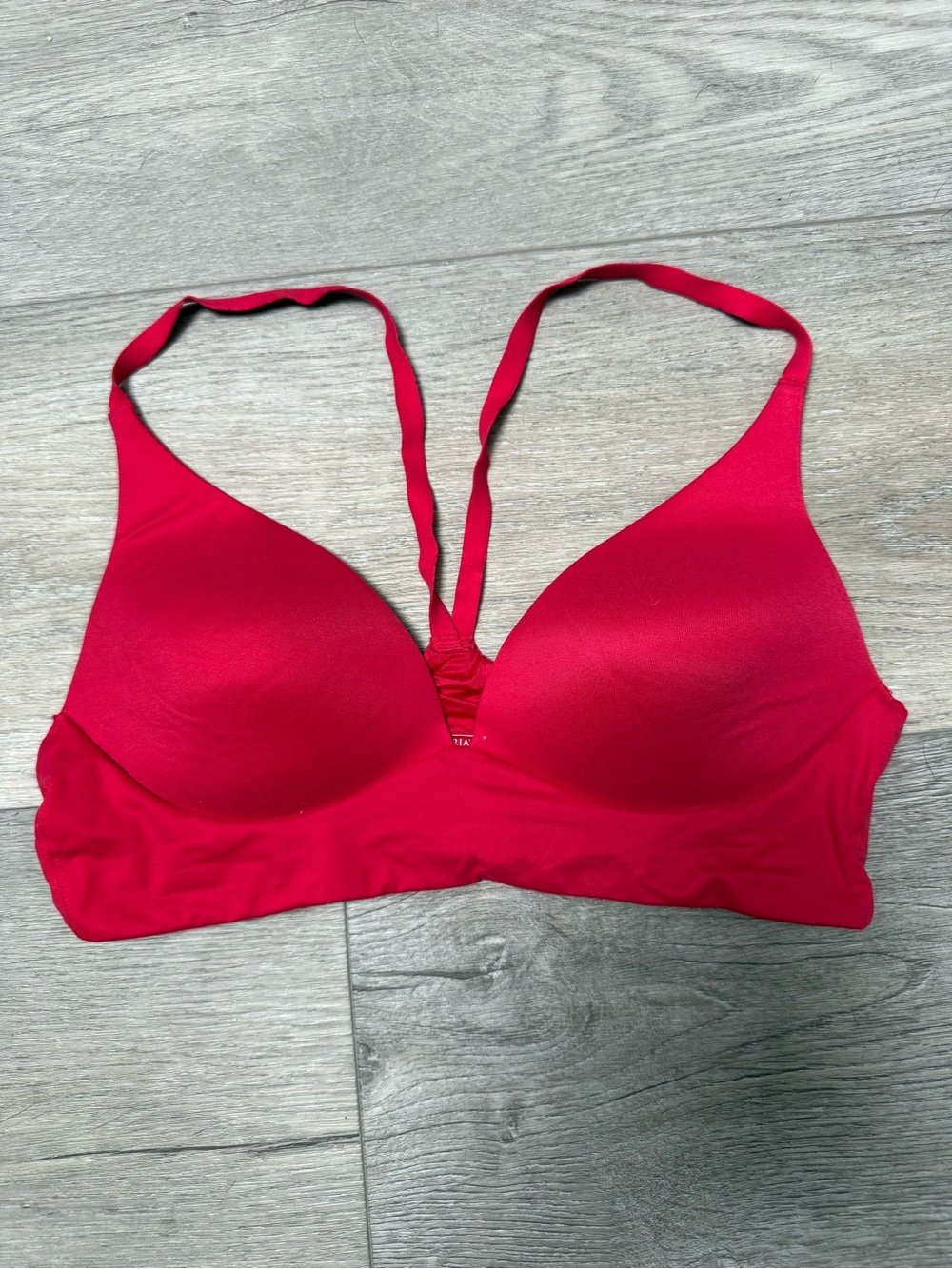 Victoria's Secret Bright Red Wireless Plunge Bra